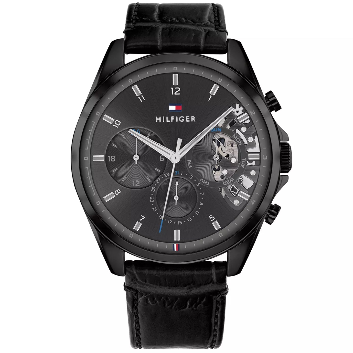 T-O-M-M-Y H-I-L-F-I-G-E-R MONTRE ORIGINAL bleu dore