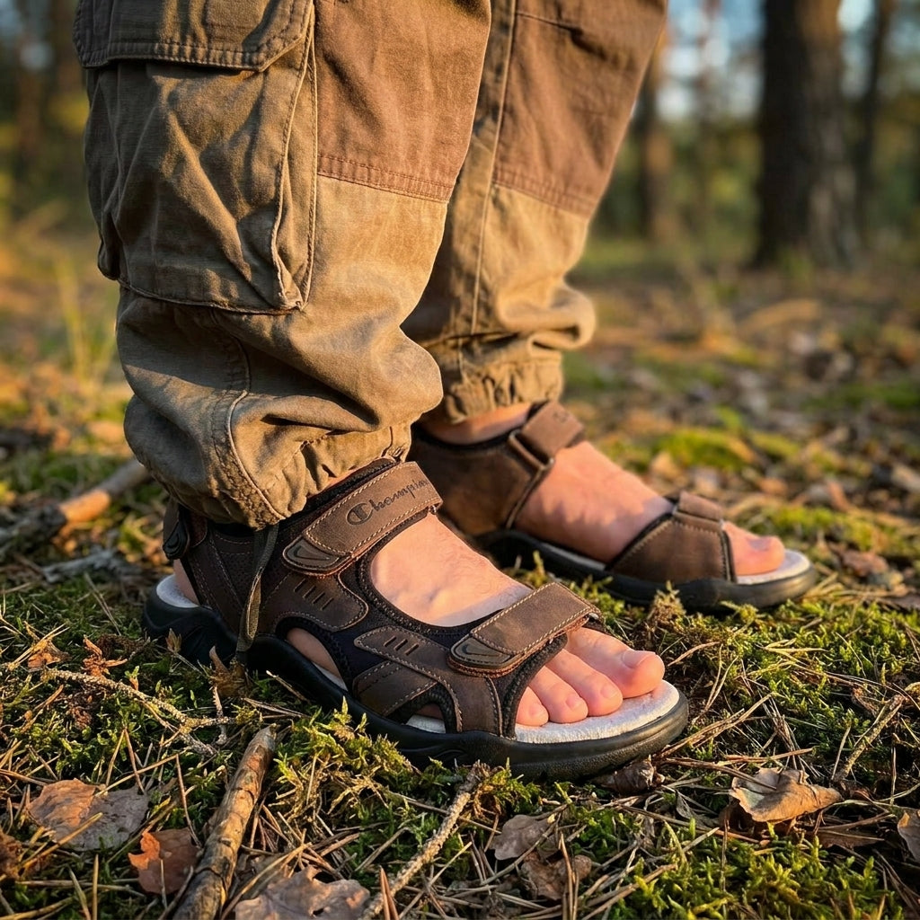 SANDAL CHAMPION MARRON Original