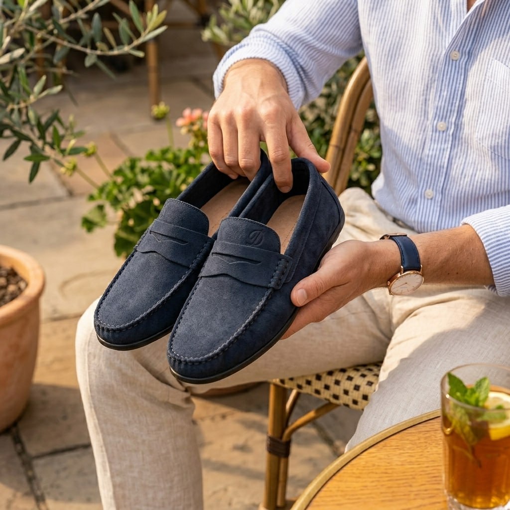 Mocassin dingo bleu nuit