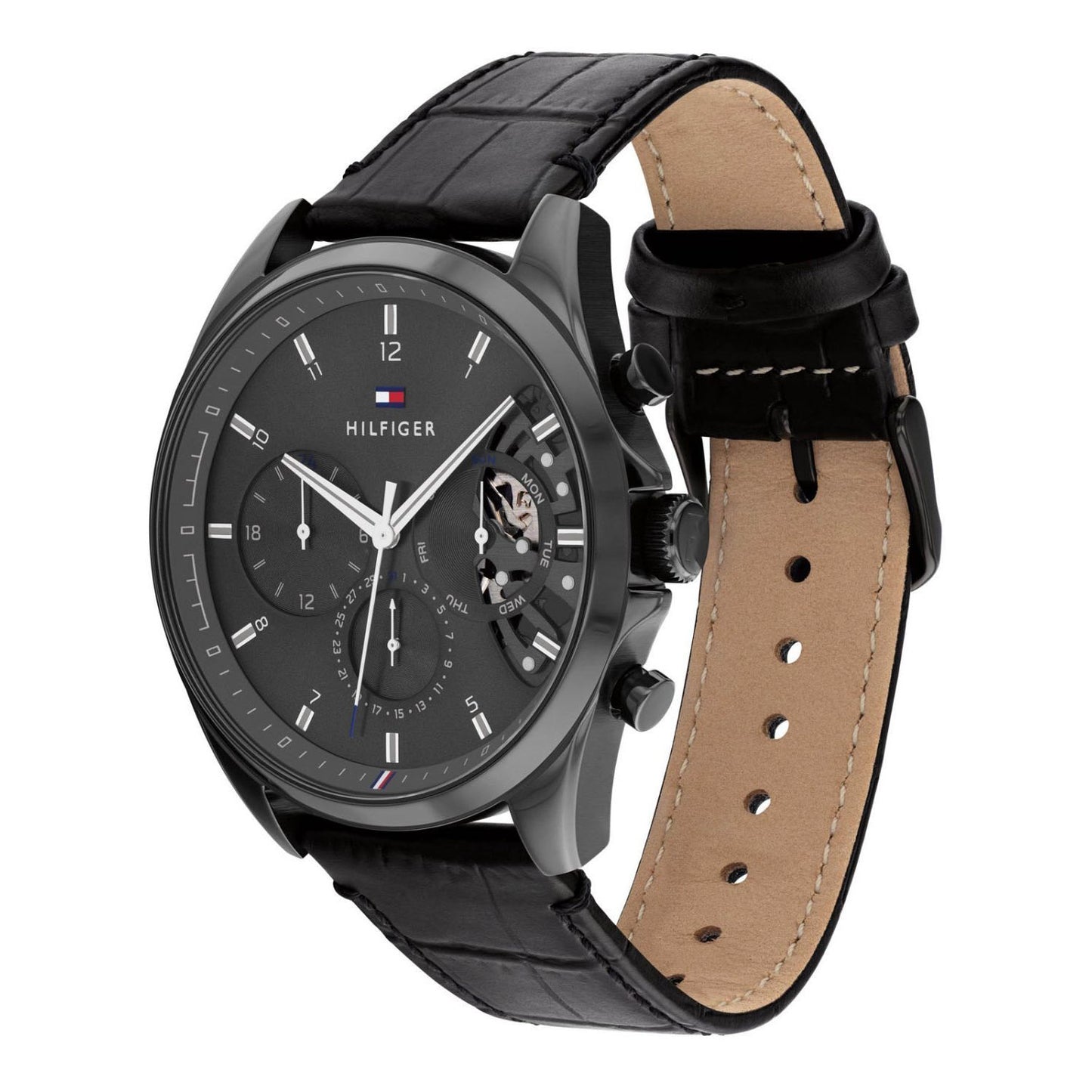 T-O-M-M-Y H-I-L-F-I-G-E-R MONTRE ORIGINAL bleu dore