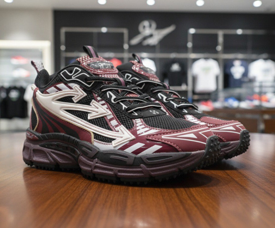 OFF-WHITE  ''BE RIGHT BACK'' BURGUNDY EDITION