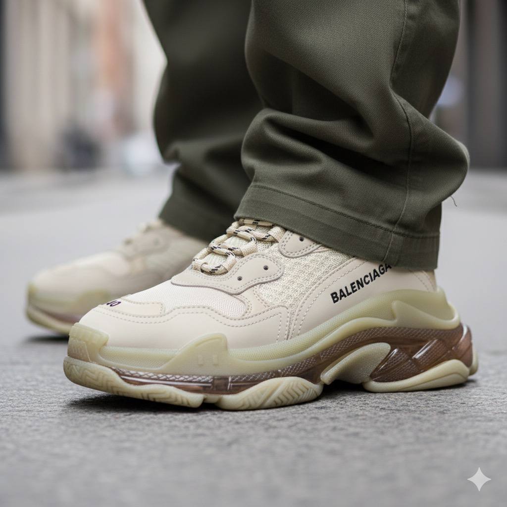 B.a.l.e.n.c.i.a.ga Triple S Beige