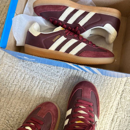 Adidas SAMBA Grenat (للنساء)