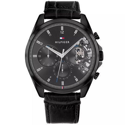 T-O-M-M-Y H-I-L-F-I-G-E-R MONTRE ORIGINAL bleu dore