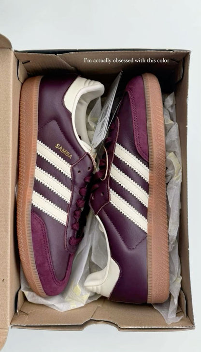 Adidas SAMBA Grenat (للنساء)