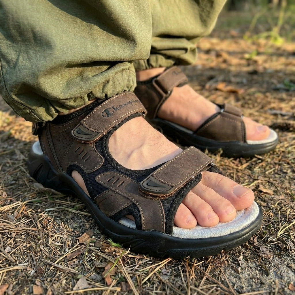 SANDAL CHAMPION MARRON Original