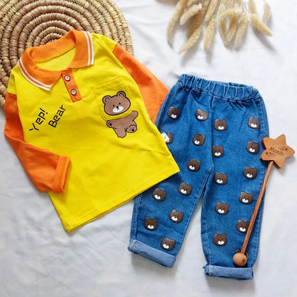 ENSEMBLE 3 Pcs T-Shirt JAUNE