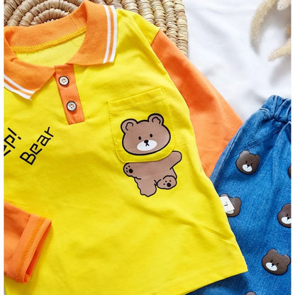 ENSEMBLE 3 Pcs T-Shirt JAUNE