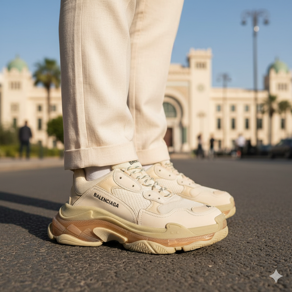 B.a.l.e.n.c.i.a.ga Triple S Beige