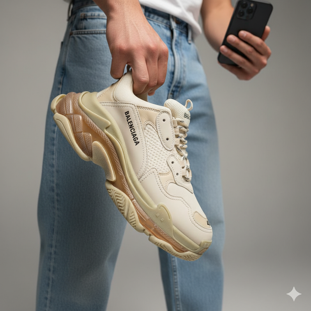 B.a.l.e.n.c.i.a.ga Triple S Beige