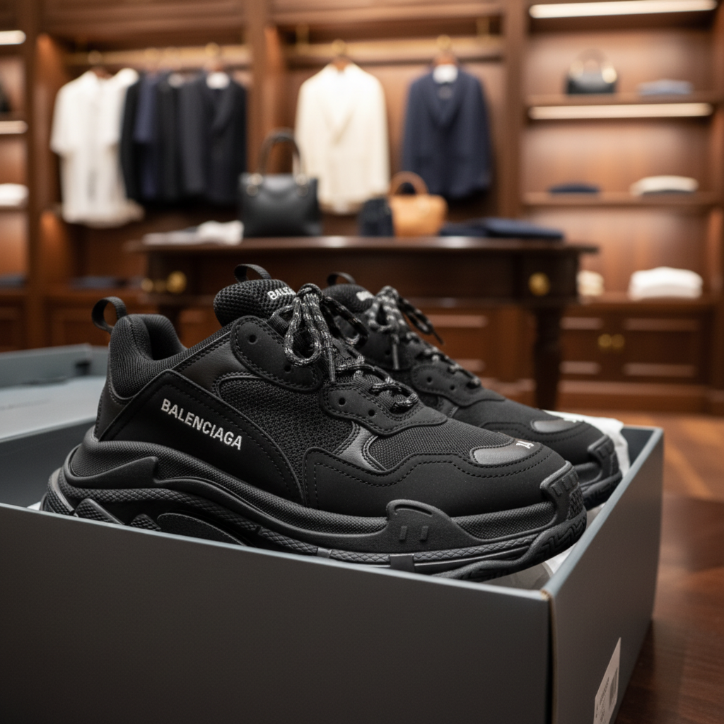 B.a.l.e.n.c.i.a.ga Triple S Black