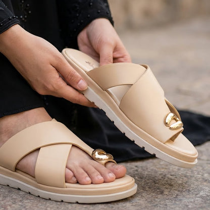 Eva Claquette Orthopedique Beige