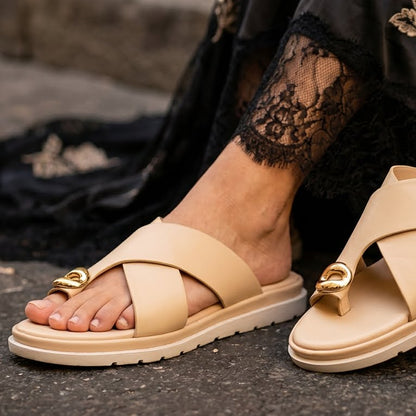 Eva Claquette Orthopedique Beige