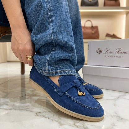 Loro piana mocassin bleu
