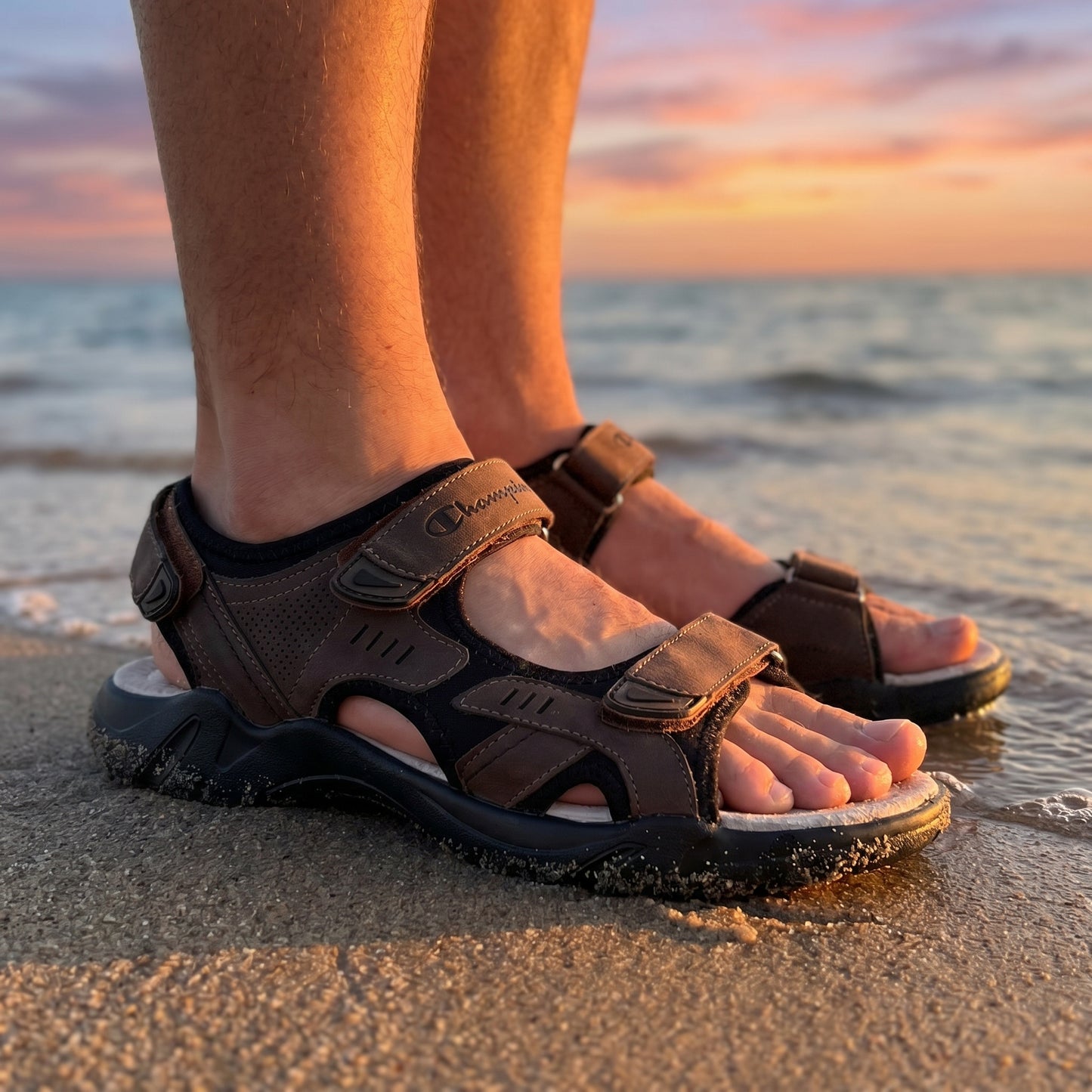 SANDAL CHAMPION MARRON Original