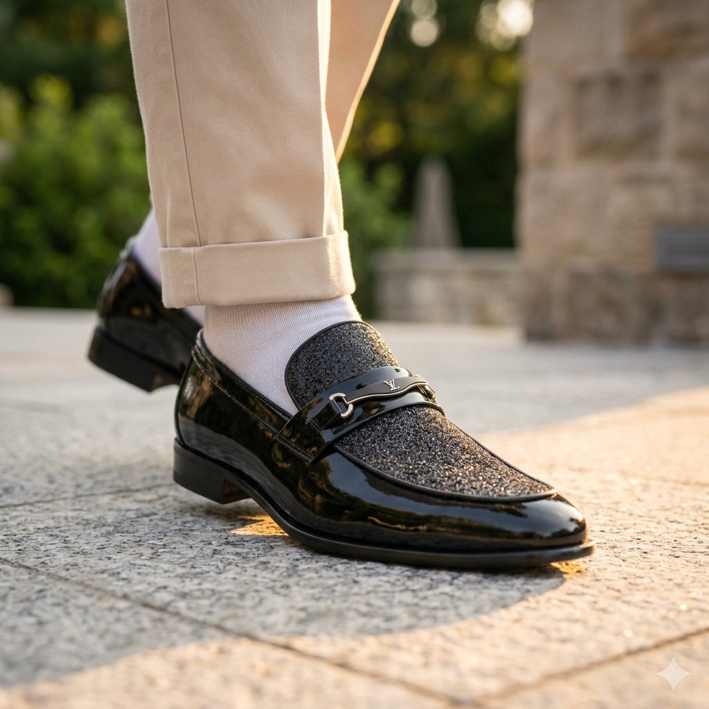 Mocassin luxe en cuir homme