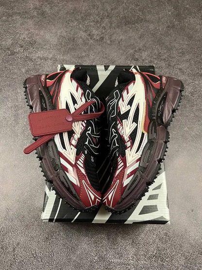 OFF-WHITE  ''BE RIGHT BACK'' BURGUNDY EDITION