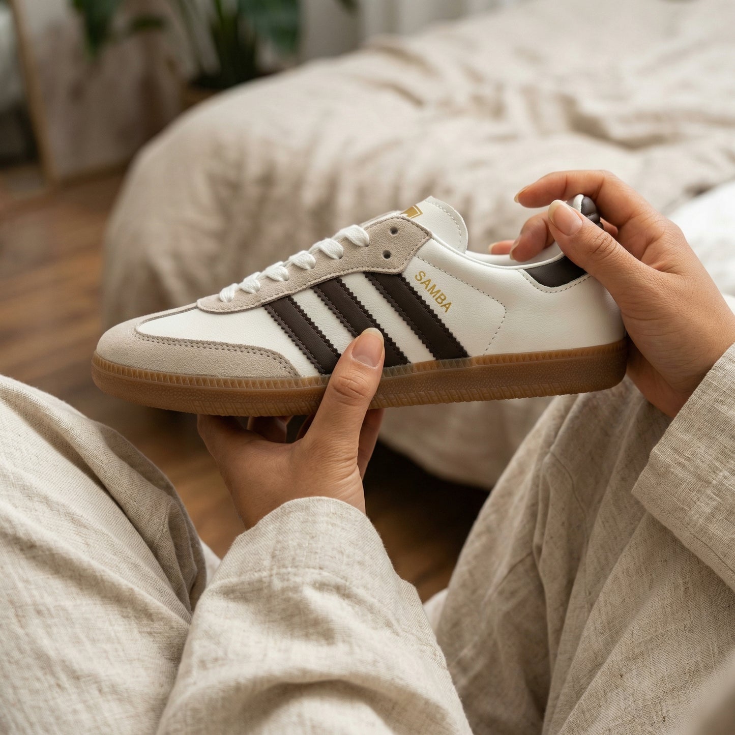 Adidas Samba OG Cream White Preloved Brown