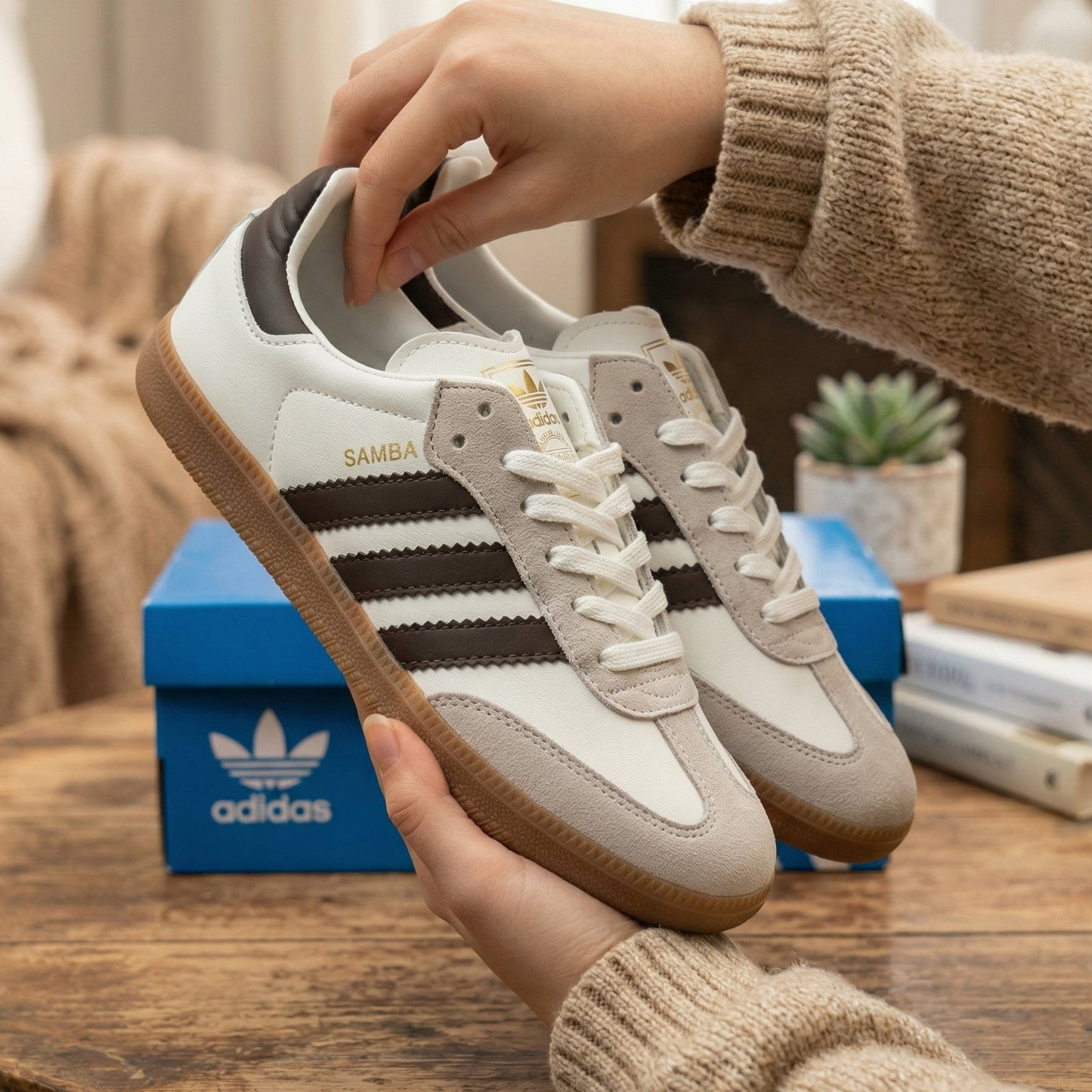 Adidas Samba OG Cream White Preloved Brown