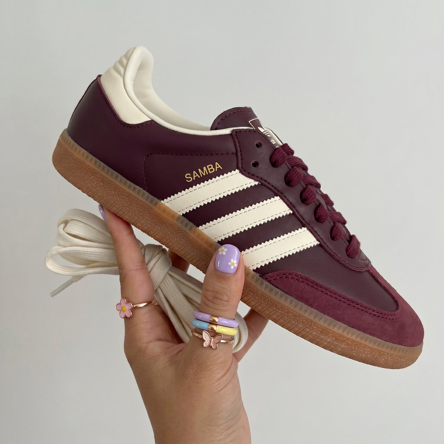 Adidas SAMBA Grenat (للنساء)