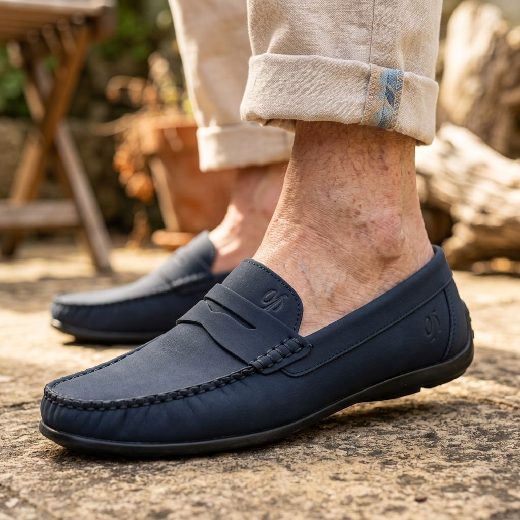 Mocassin dingo bleu nuit