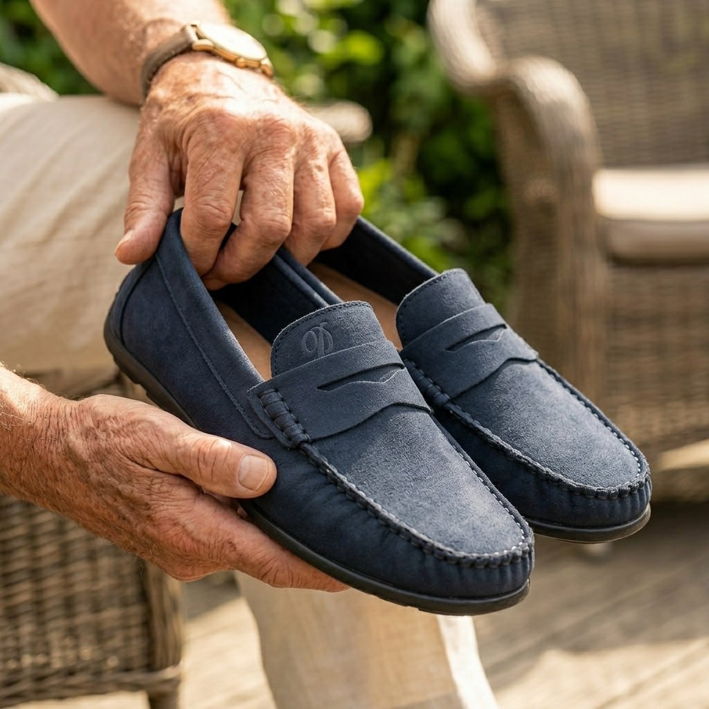 Mocassin dingo bleu nuit