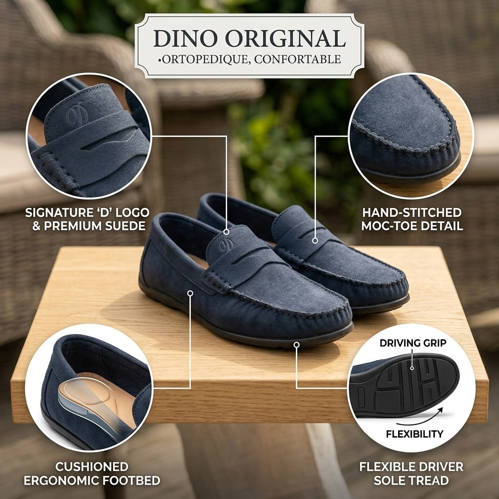 Mocassin dingo bleu nuit