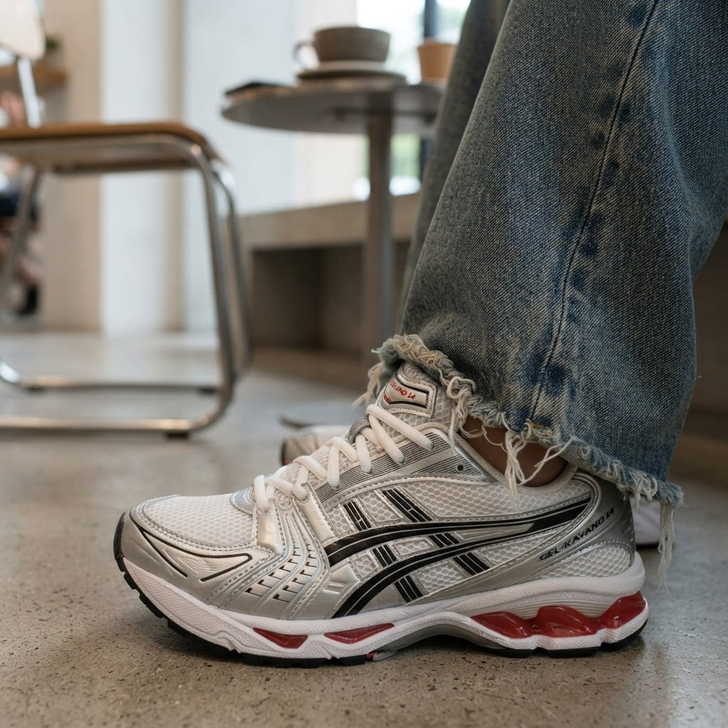 Asics gel kayano 14 Red edition (للنساء)